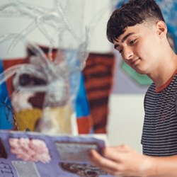 6th Form Student Art Class