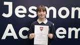Anthea Bell Prize - Amelie with certificate