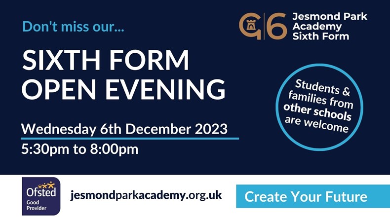 Jesmond Park Academy Sixth Form Open Evening 