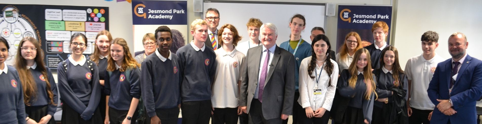 Students of Jesmond Park Academy with the Lord Chief Justice 