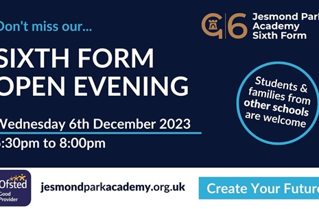 Jesmond Park Academy Sixth Form Open Evening 