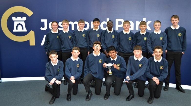 Year 8 Football Team Newcastle City Cup Winners April 2023
